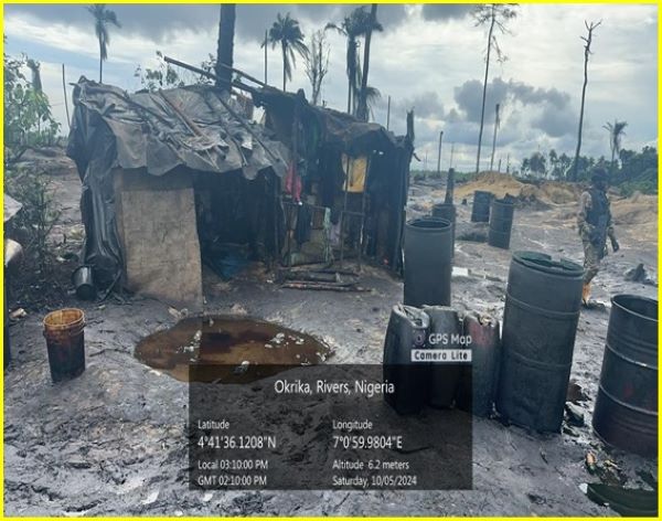 Nigerian Navy destroys 23 Illegal Refineries in October