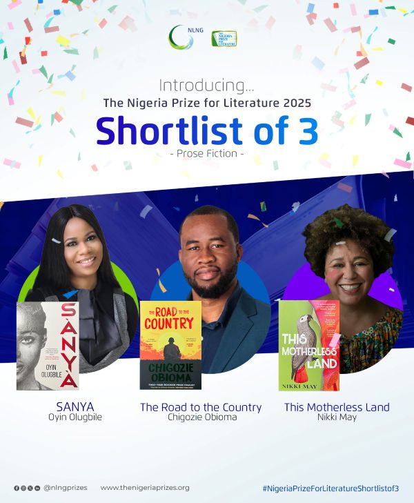 May, Obioma, Olugbile Shortlisted for $100,000 Nigeria Prize for Literature 2025