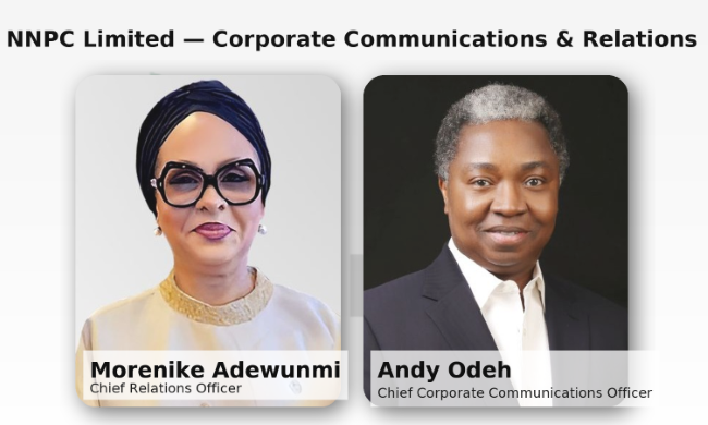 NNPC Names Odeh & Adewunmi to Lead Reputation and Stakeholder Strategy