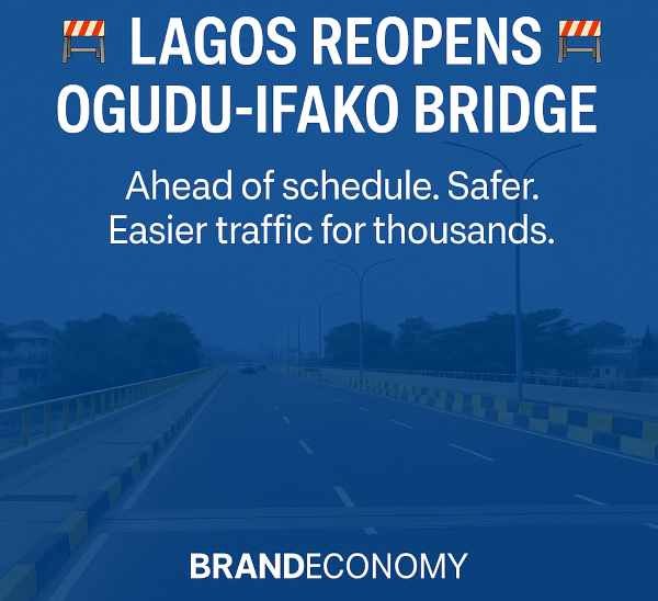Lagos Reopens Ogudu-Ifako Bridge After Fast-Tracked Repairs, Easing Traffic for Thousands