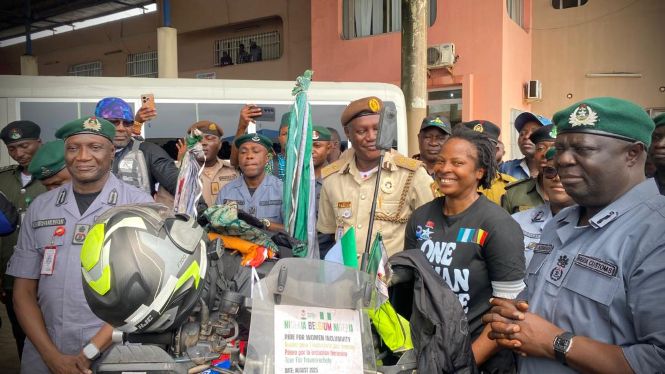 Trailblazer on Two Wheels: NCS Officer Akpevwe Ogboru Rides from Nigeria to Belgium and Back, Alone and Undaunted