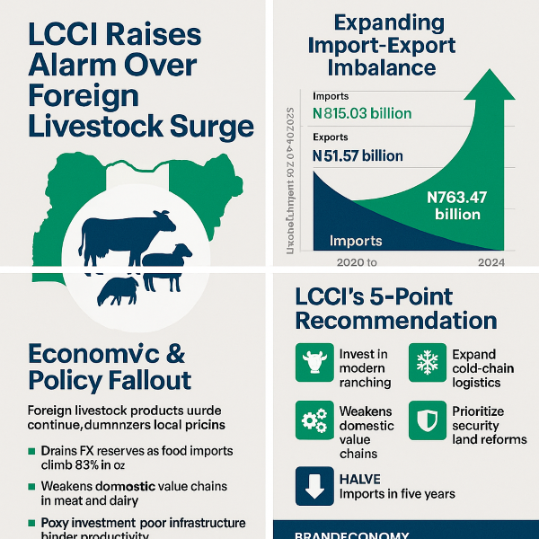 LCCI Raises Alarm Over Foreign Livestock Surge, Warns of Looming Threat to Nigeria’s Agribusiness Economy