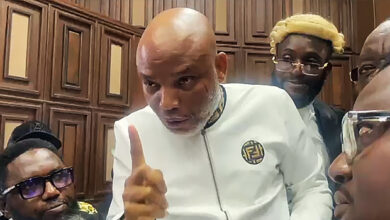 Nnamdi Kanu Sacks Legal Team, Challenges Court’s Jurisdiction in Self-Defence Bid