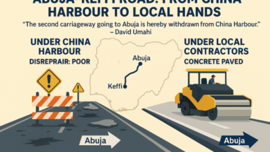 Abuja–Keffi Road: Umahi Sacks China Harbour for Poor Performance, Engages Local Contractors