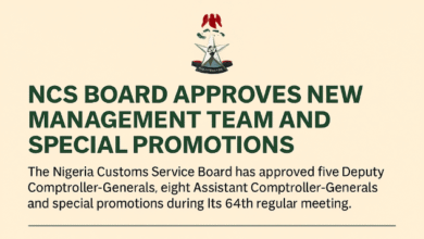 NCS Board Approves New Management Team, Strengthens Leadership for Customs Modernisation