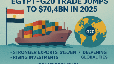 Egypt–G20 Trade Hits $70.4bn as Global Economic Ties Accelerate