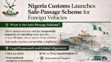 Nigeria Customs Unveils Safe-Passage Regime for Foreign Vehicles
