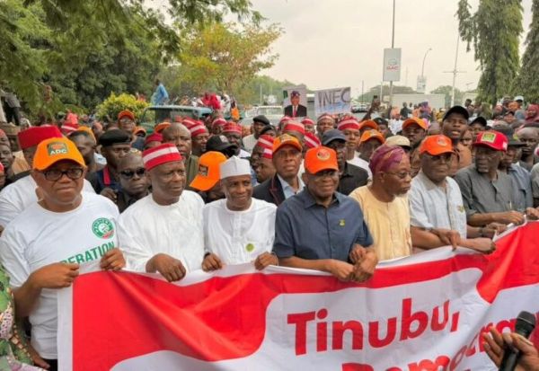 #OccupyINEC: Atiku, Obi, Kwankwaso, Amaechi lead Protest 