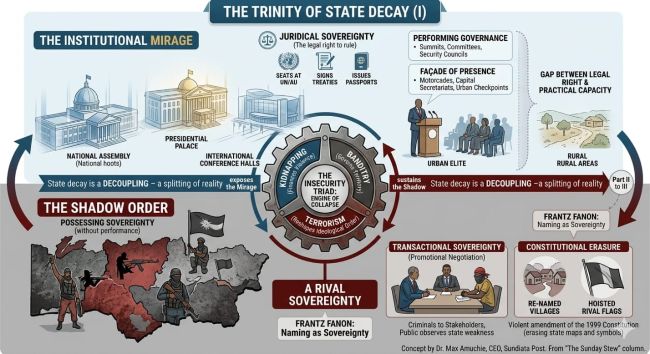The Trinity of State Decay (I): The Mirage and the Shadow
